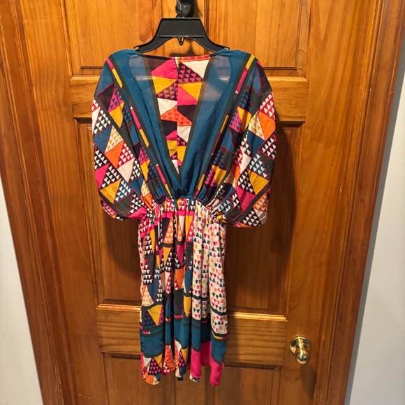 Anthropologie Maeve Geo Printed Tunic Dress or Cover Up Size 2 - Picture 3 of 6